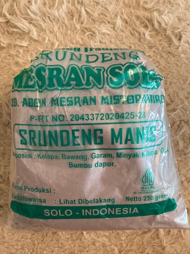 Serundeng  Mesran Khas Solo 250g