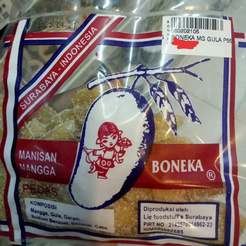 manisan mangga boneka basah manis 55g - Manis