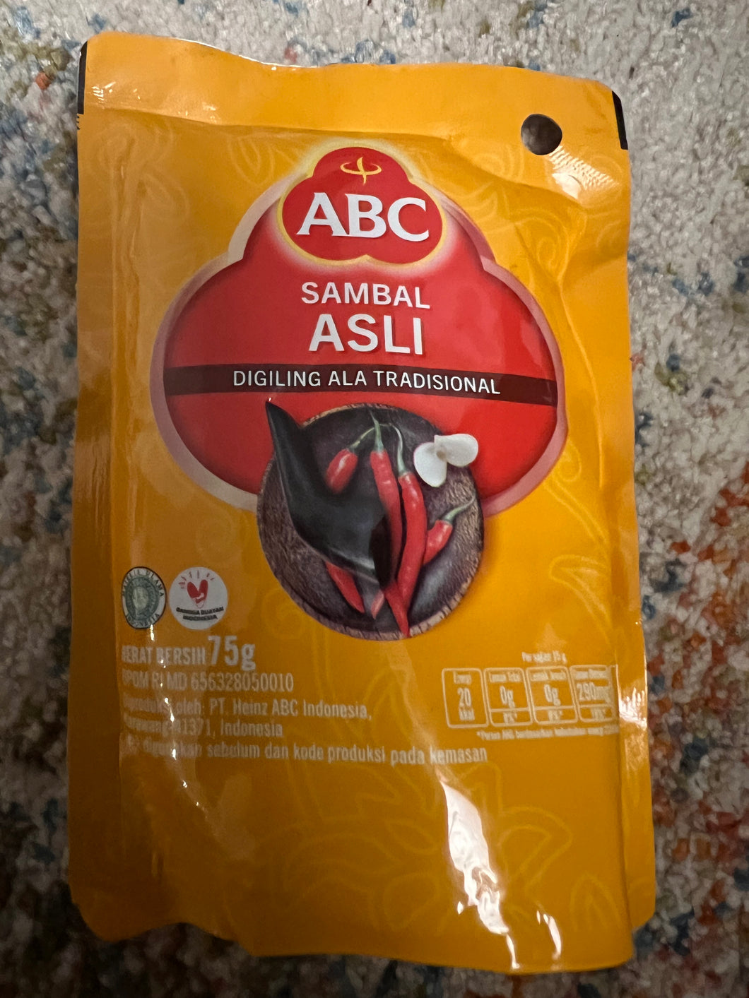 ABC Chili sauce Sambal Asli 75 gr