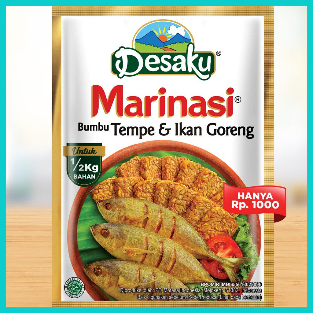 プロフ必読 Desaku 264袋 Bumbu Tempe Ikan Ayam Desaku Bumbu Marinasi Tempe Ikan Ayam 15gr – Jajananku