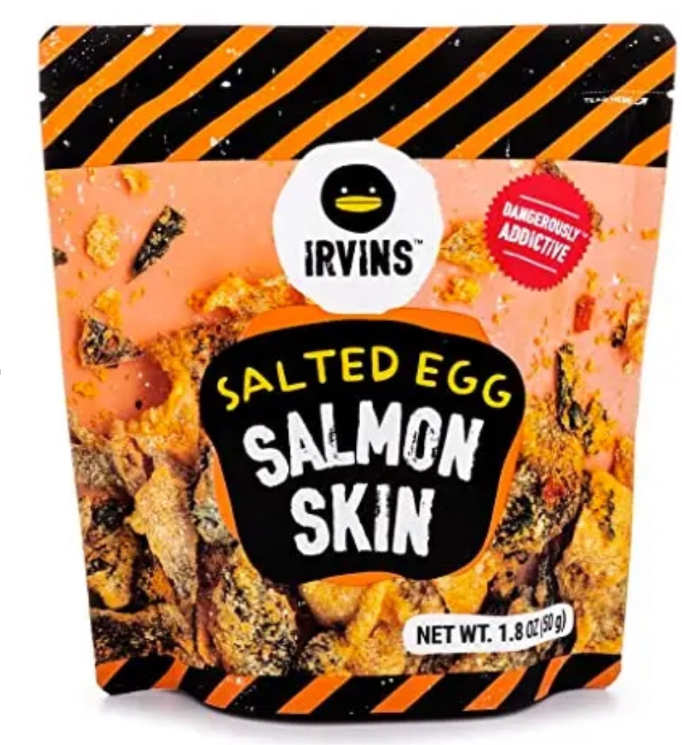Irvin salted egg salmon skin
