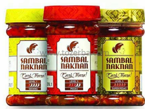 Sambal Bawang 140g Sambal NAKNAN Level 3 Pedas - red label
