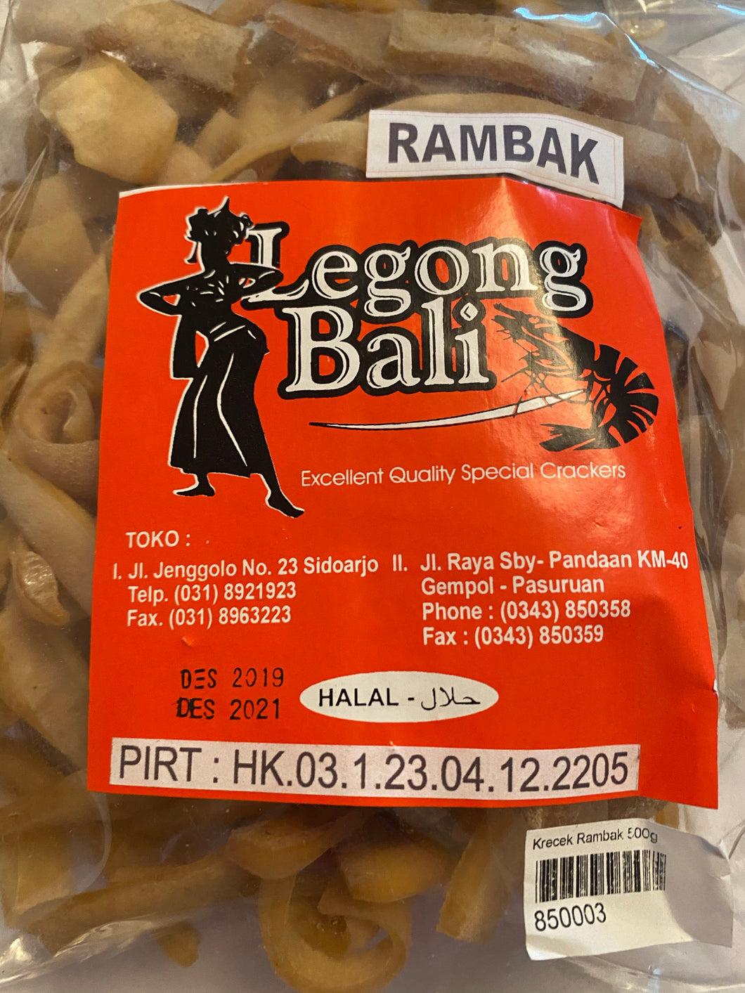 Kerupuk rambak Legong Bali