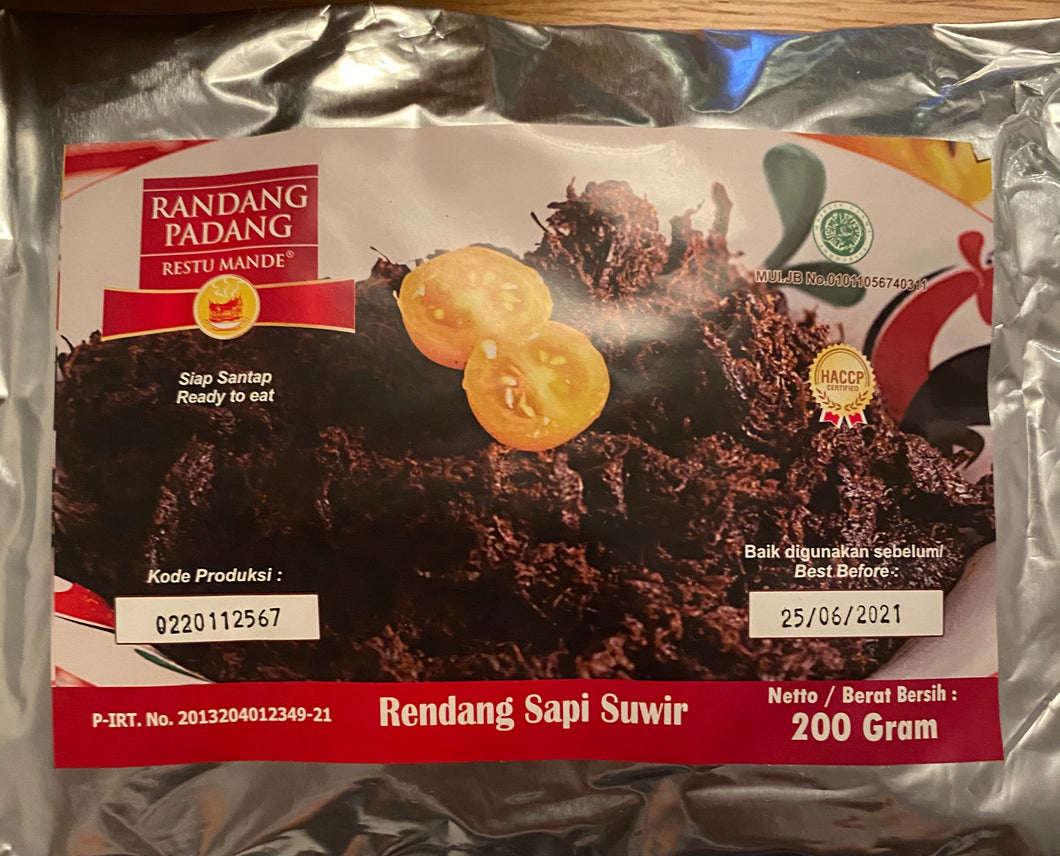 Rendang Suwir Restu Mande